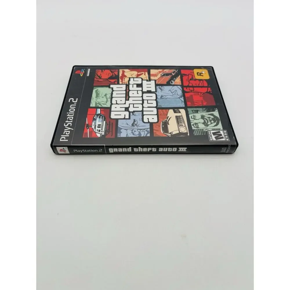 Grand Theft Auto III 3 (Sony PlayStation 2 PS2, 2003) Complete W/ Map - Works